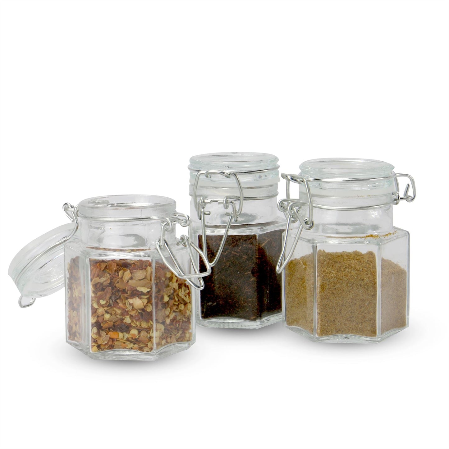Hexagonal Spice Jars - Set of 12 | M&W	