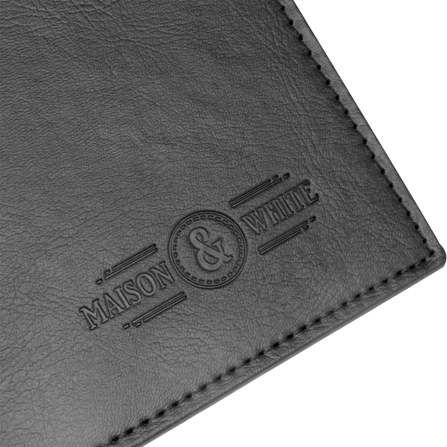 Faux Leather Placemats & Coaster Table Set - 12 Piece | M&W	