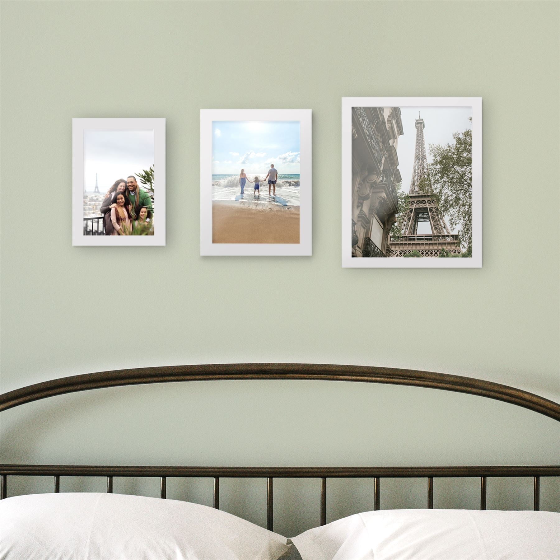 Assorted Photo Frames - Set of 10 White | M&W	