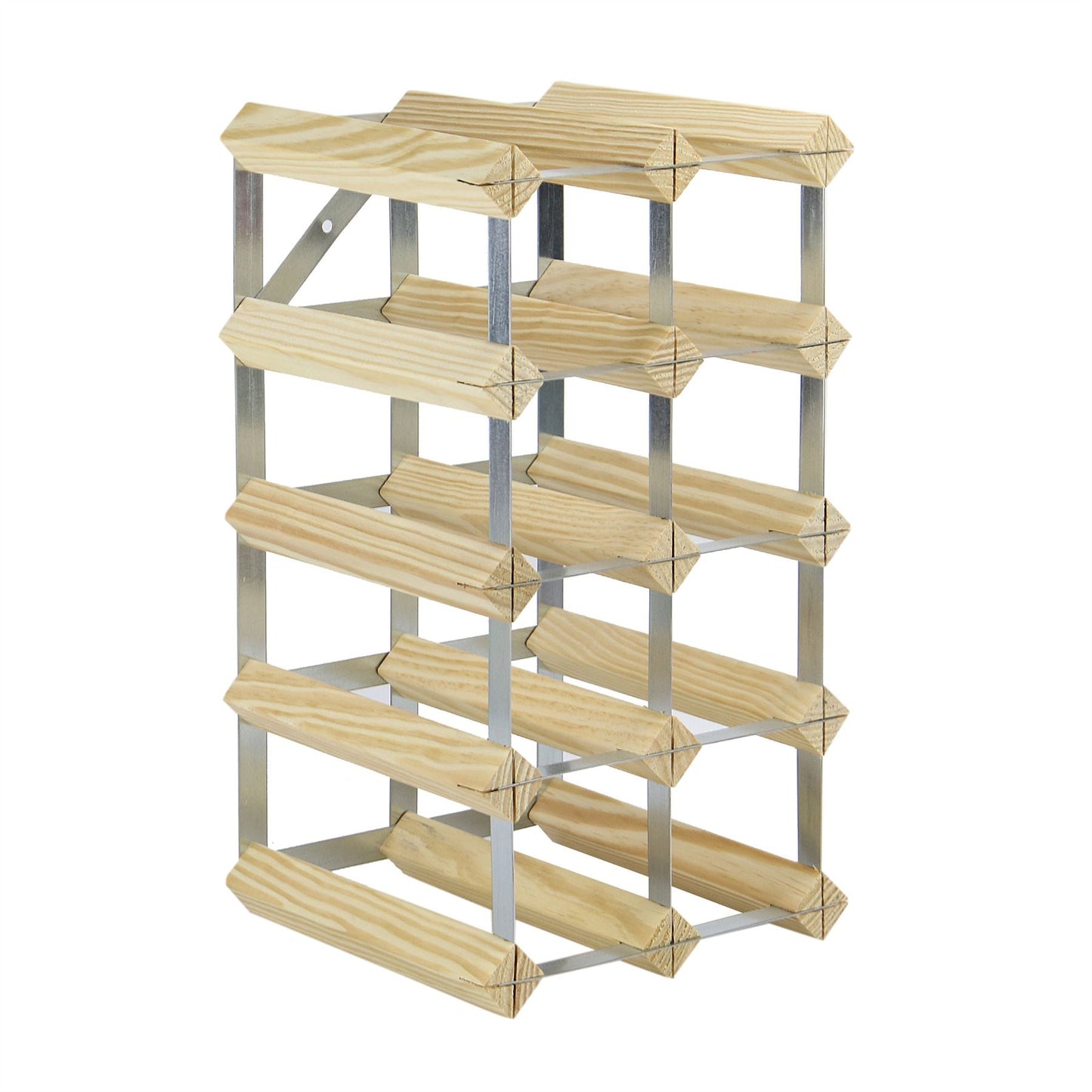 Wood & Metal Wine Rack | M&W	
