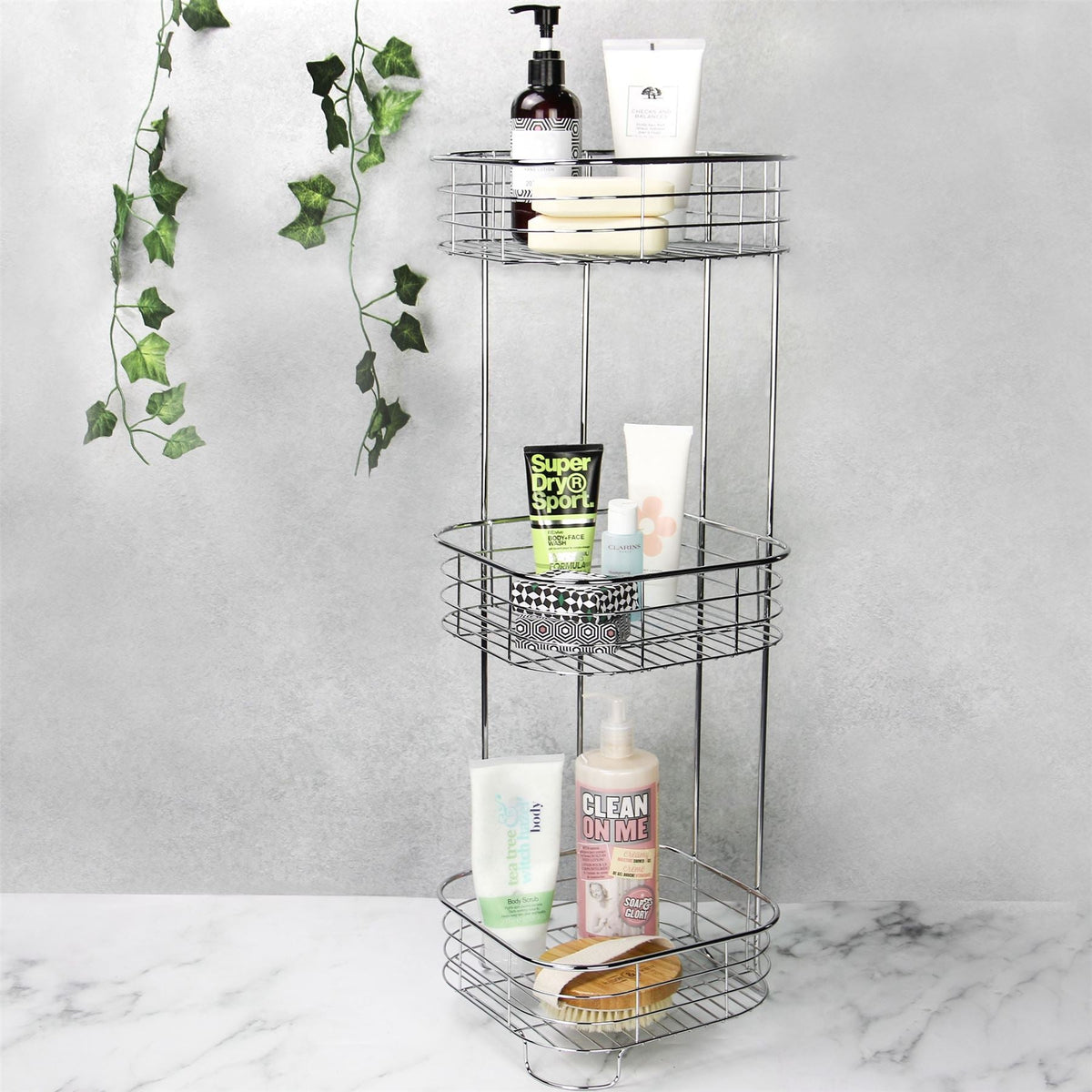 Freestanding 3 Tier Shower Caddy | M&W	