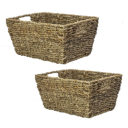 Natural Seagrass Storage Basket - Set of 2 | M&W	