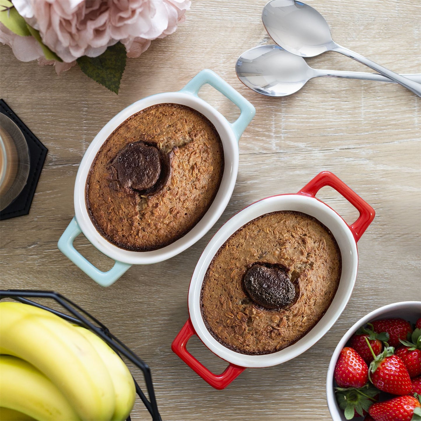 Mini Ceramic Oven Dishes - Set of 4 Oval | M&W	