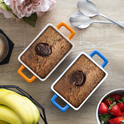 Mini Ceramic Oven Dishes - Set of 4 Rectangle | M&W	