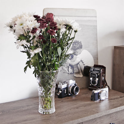Crystal Glass Short Flower Vase | M&W	