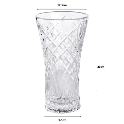 Crystal Glass Short Flower Vase | M&W	
