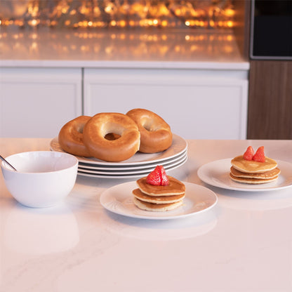 16 Piece White Porcelain Dinner Set | M&W	