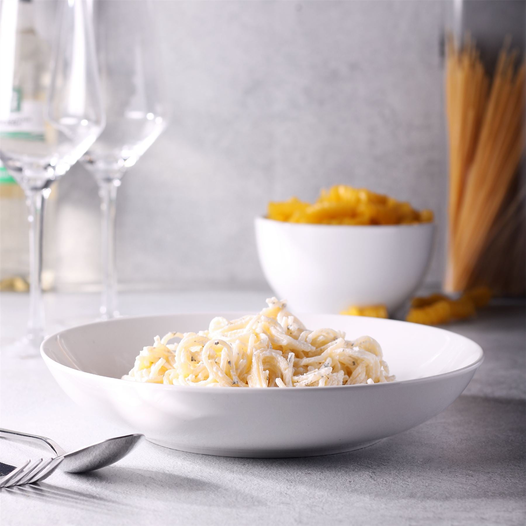 Porcelain Pasta Bowls - Set of 4 | M&W	