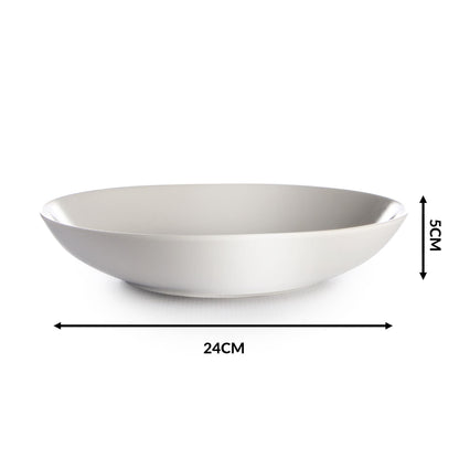 Porcelain Pasta Bowls - Set of 4 | M&W	