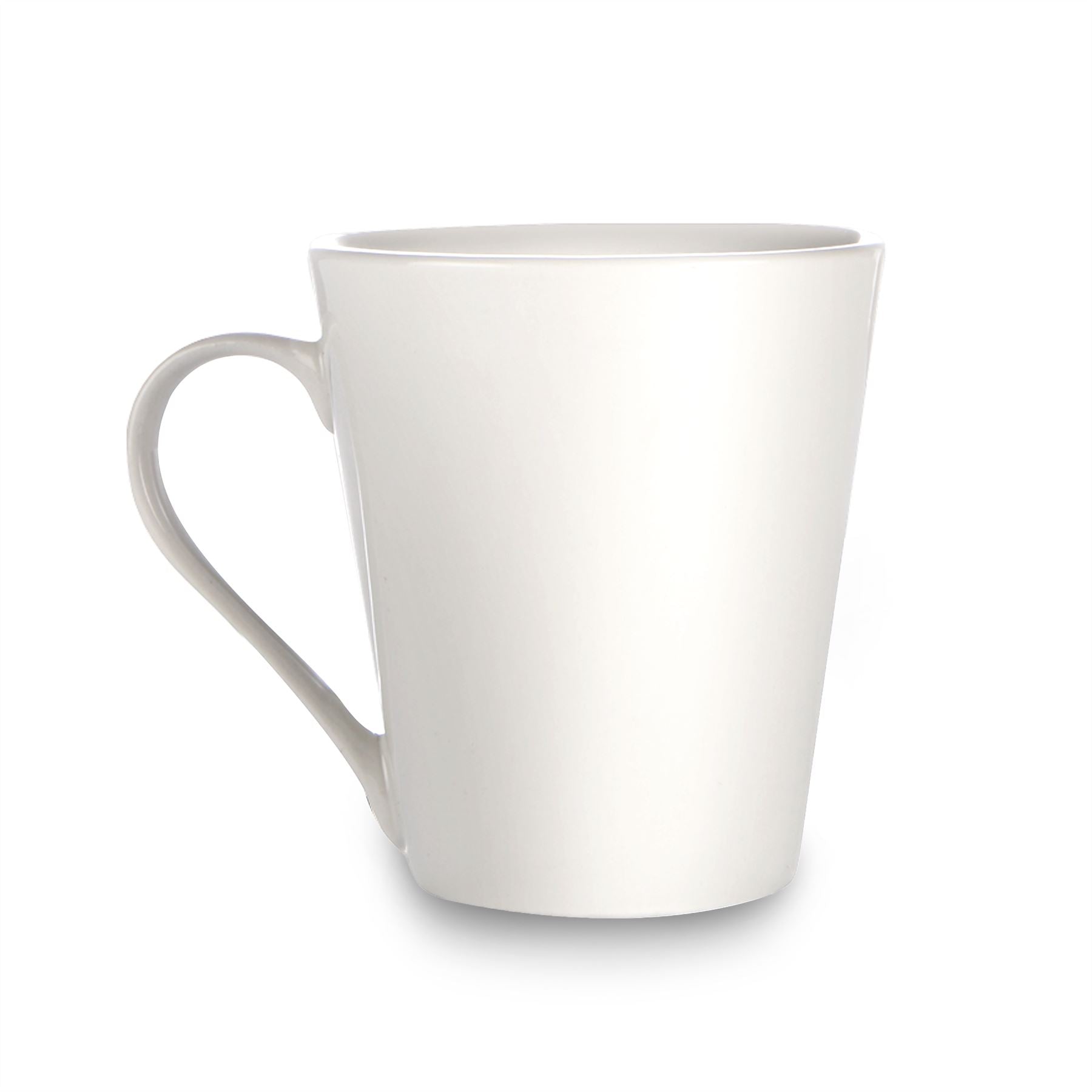 Porcelain White Coffee Mugs - Set of 12 | M&W	