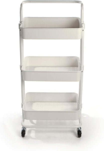 3 Tier Storage Trolley White | M&W	