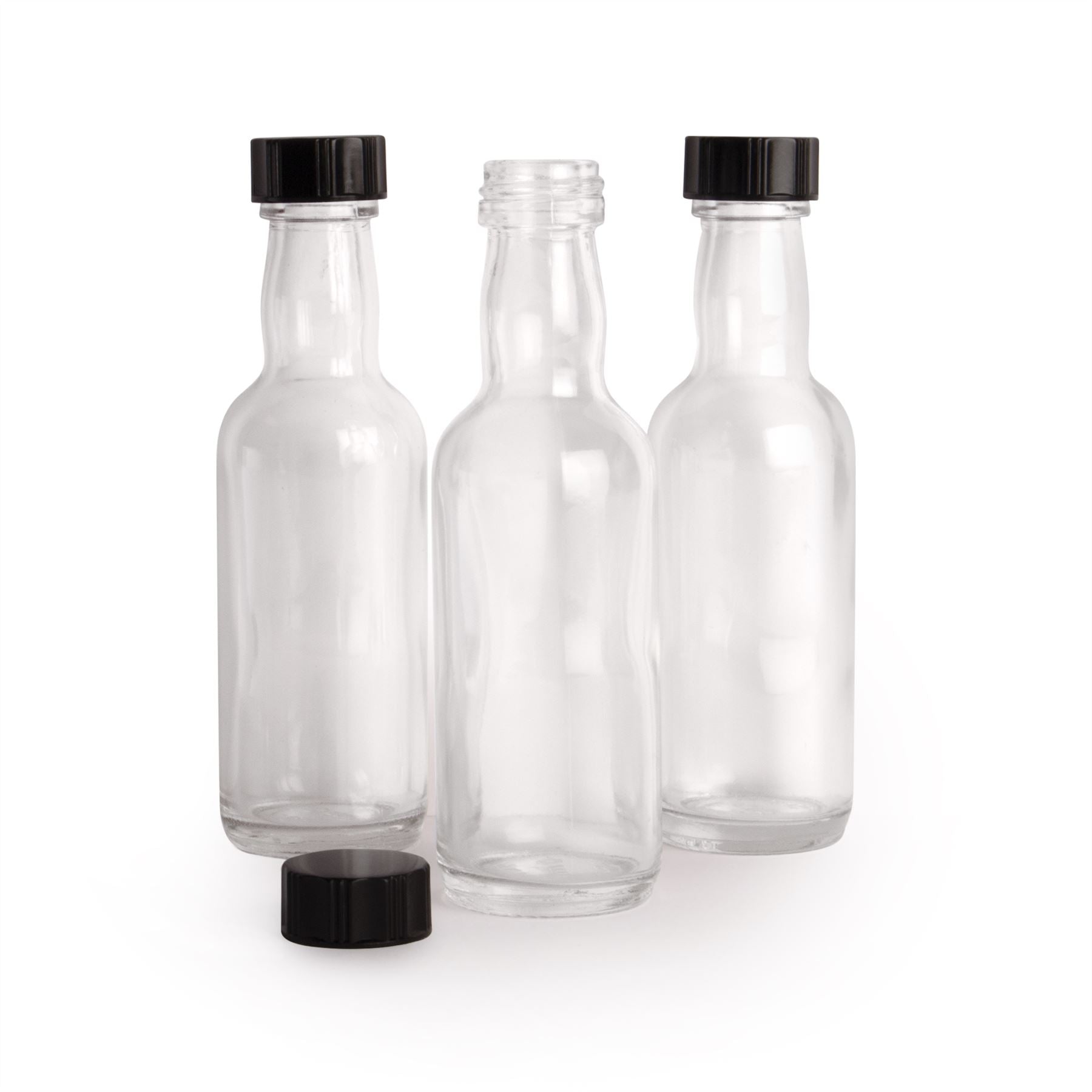 Miniature Glass Spirit Bottle - Pack of 50 | Pukkr	