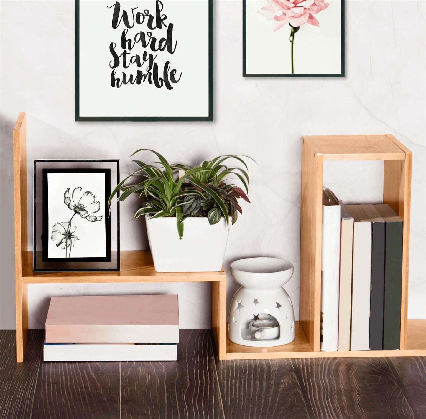 Multipurpose Desk Storage Organiser Bamboo | M&W	