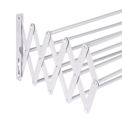 Wall Mounted Extendable Clothes Airer White | Pukkr	