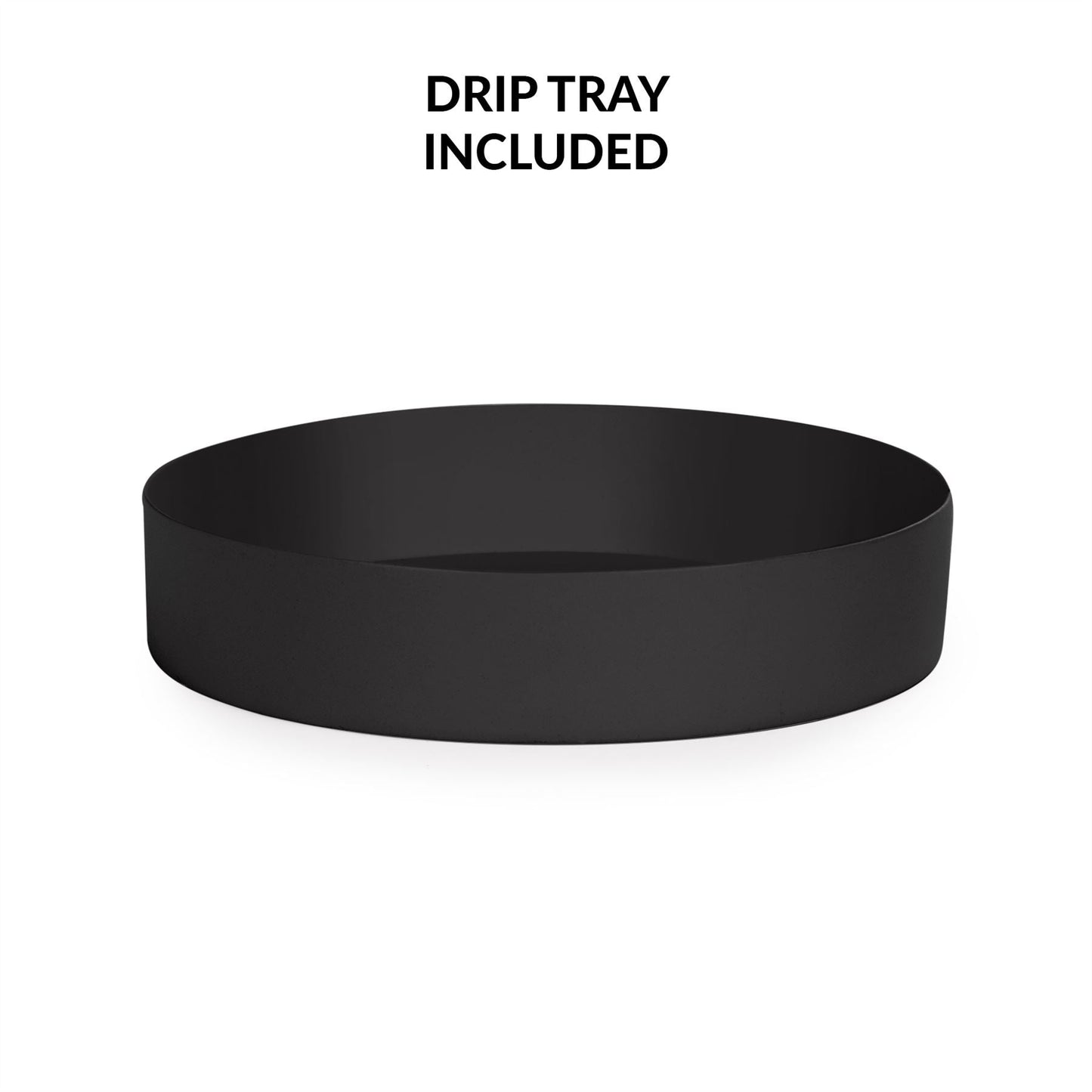 Round Metal Umbrella Stand in Black | M&W	