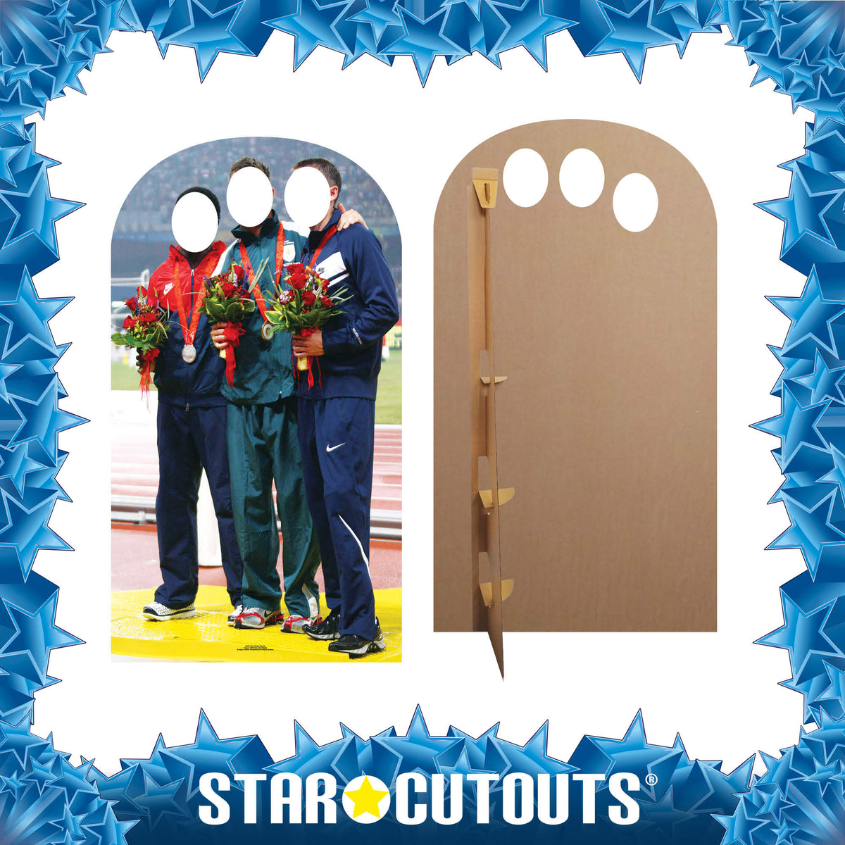 SC457 Athletic Photo Stand-In Cardboard Cut Out Height 175cm – product image 4
