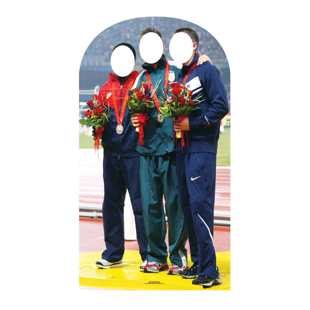 SC457 Athletic Photo Stand-In Cardboard Cut Out Height 175cm – product image 1