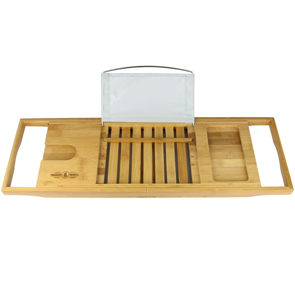 Extendable Bamboo Bath Caddy | M&W	