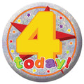 Happy 4th Birthday Badge