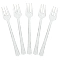 Clear Plastic Mini Forks (40pk)