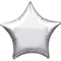 Metallic Silver Star Balloon - 19'' Foil - unpackaged