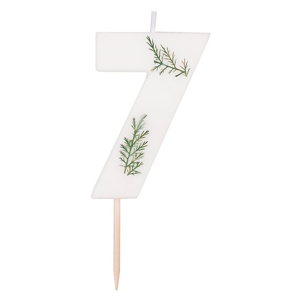 Number 7 Leaf Foliage Candle – product image 1