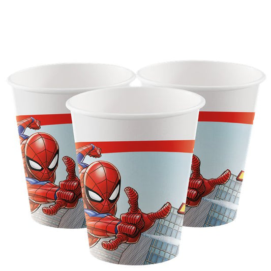 Spiderman Crime Fighter Paper Cups - 200ml (8pk)