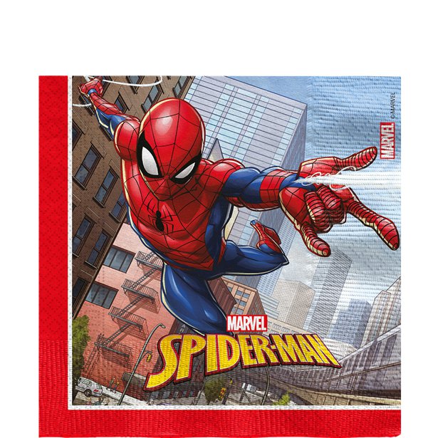 Spiderman Crime Fighter Paper Napkins - 33cm (20pk) – product image 1
