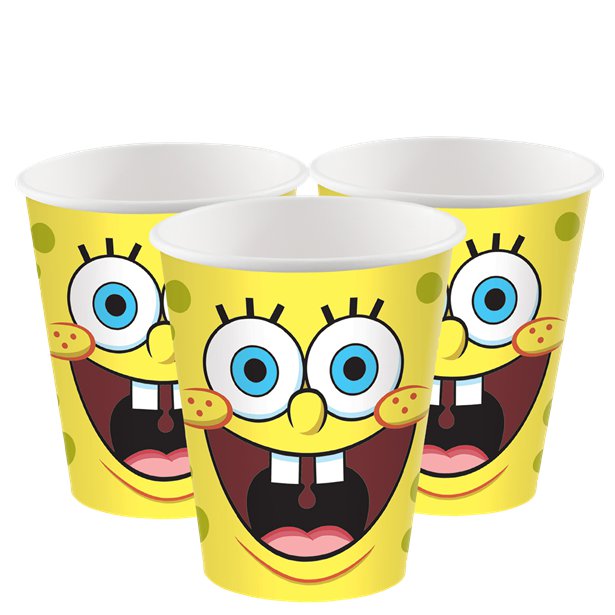 SpongeBob Paper Cups - 266ml (8pk)