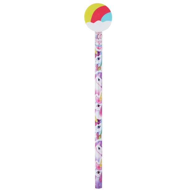 Unicorn Pencil with Eraser Topper – product image 1
