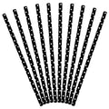 Black Dots Paper Straws (10pk) – product image 1