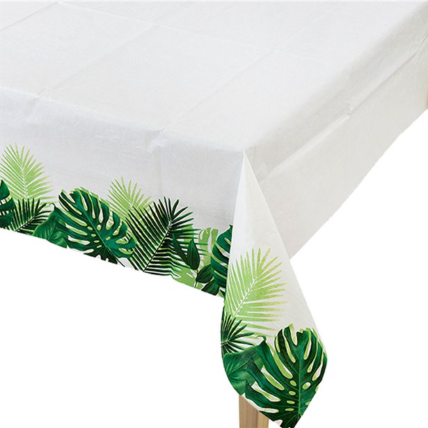 Tropical Fiesta Palm Plastic Table Cover - 1.2m x 1.8m – product image 1