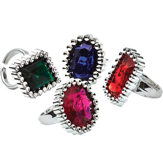 Jewel Rings (4pk)