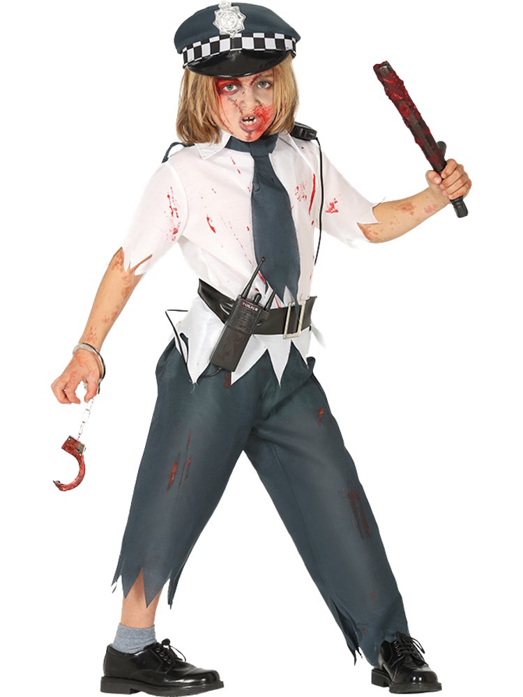 Zombie Police Boy - Child Costume