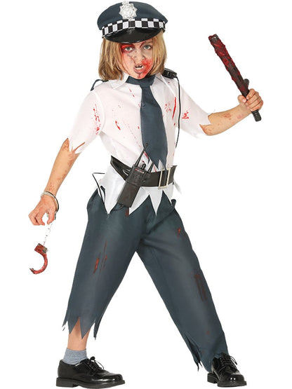 Zombie Police Boy - Child Costume