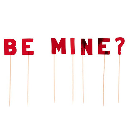 "Be Mine" Cake Pick Set
