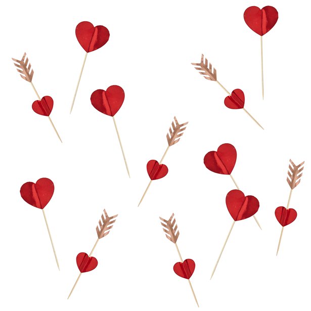 Heart Food Picks - 12cm (12pk) – product image 1