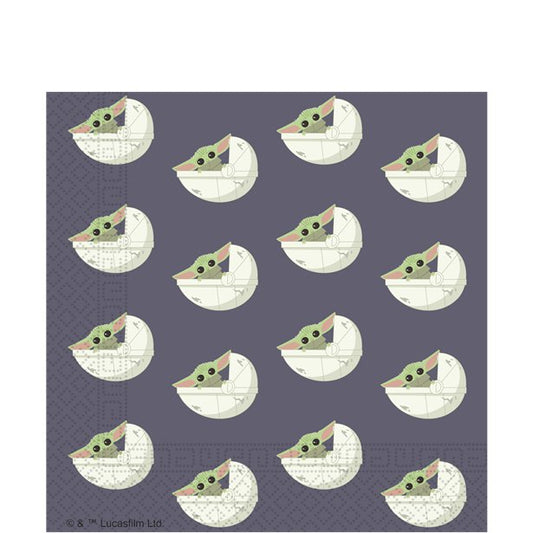 Star Wars Mandalorian Paper Napkins - 33cm (20pk)