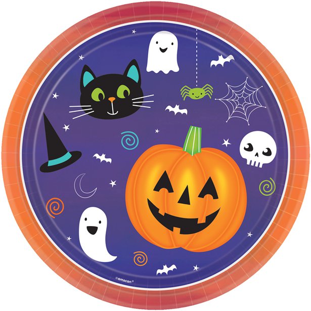 Hallo-ween Friends Plates 23cm (8pk) – product image 1