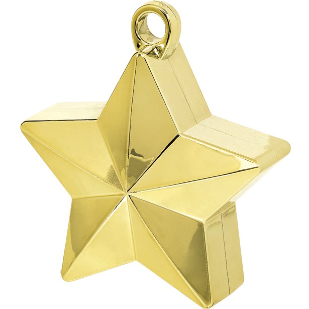 Gold Star Balloon Weight - 165g