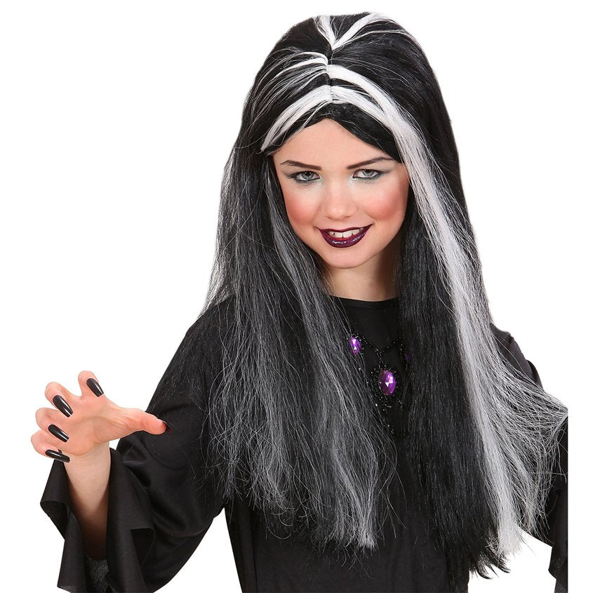 Black & White - Glow in the Dark Wig - Child