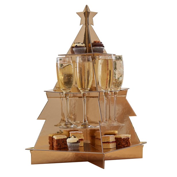 Gold 3D Tree Shaped Treat Stand – product image 2