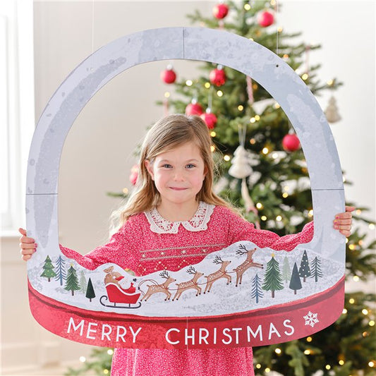Customisable Snowglobe Christmas Photo Booth Frame