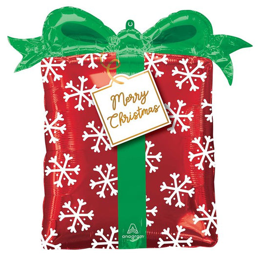 Christmas Present SuperShape Balloon - 27" Foil