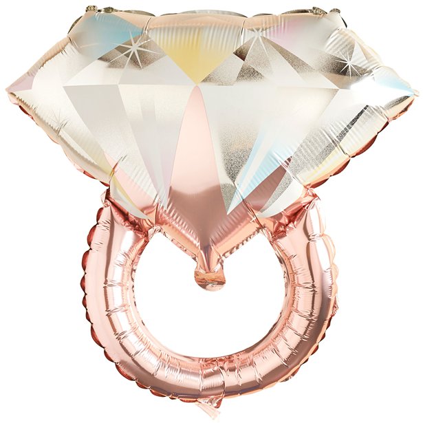 She Said Yaaas Rose Gold Ring Foil Balloon - 26"