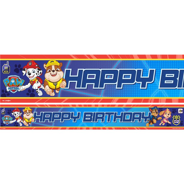 Paw Patrol Paper Banners - 1m (3pk)