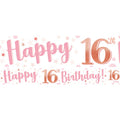 16th Birthday Glitz & Glamour Paper Banners (3pk) – product image 1
