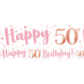50th Birthday Glitz & Glamour Paper Banners (3pk) – product image 1