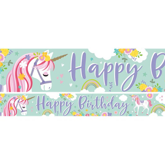 Magical Unicorn Paper Banners - 1m (3pk)