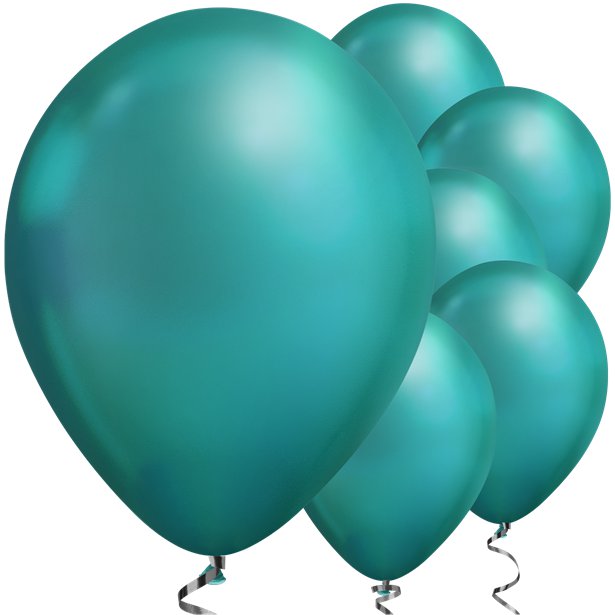 Green Chrome Balloons - 11" Latex (100pk) – product image 1
